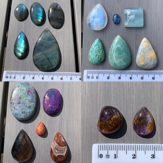 Gemstones available for custom makes