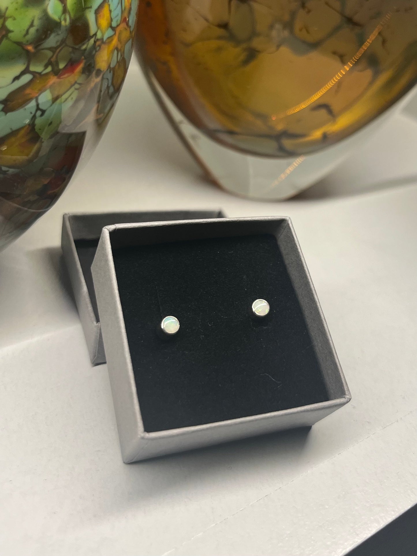 Australian Opal stud earrings