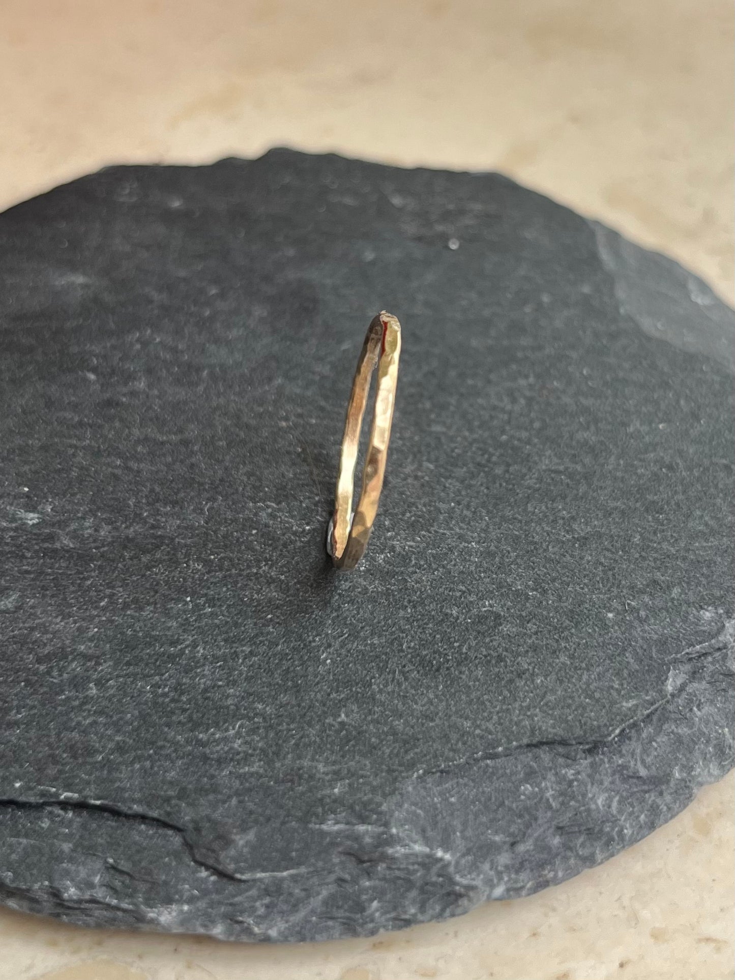 Dainty 9ct gold stacking ring