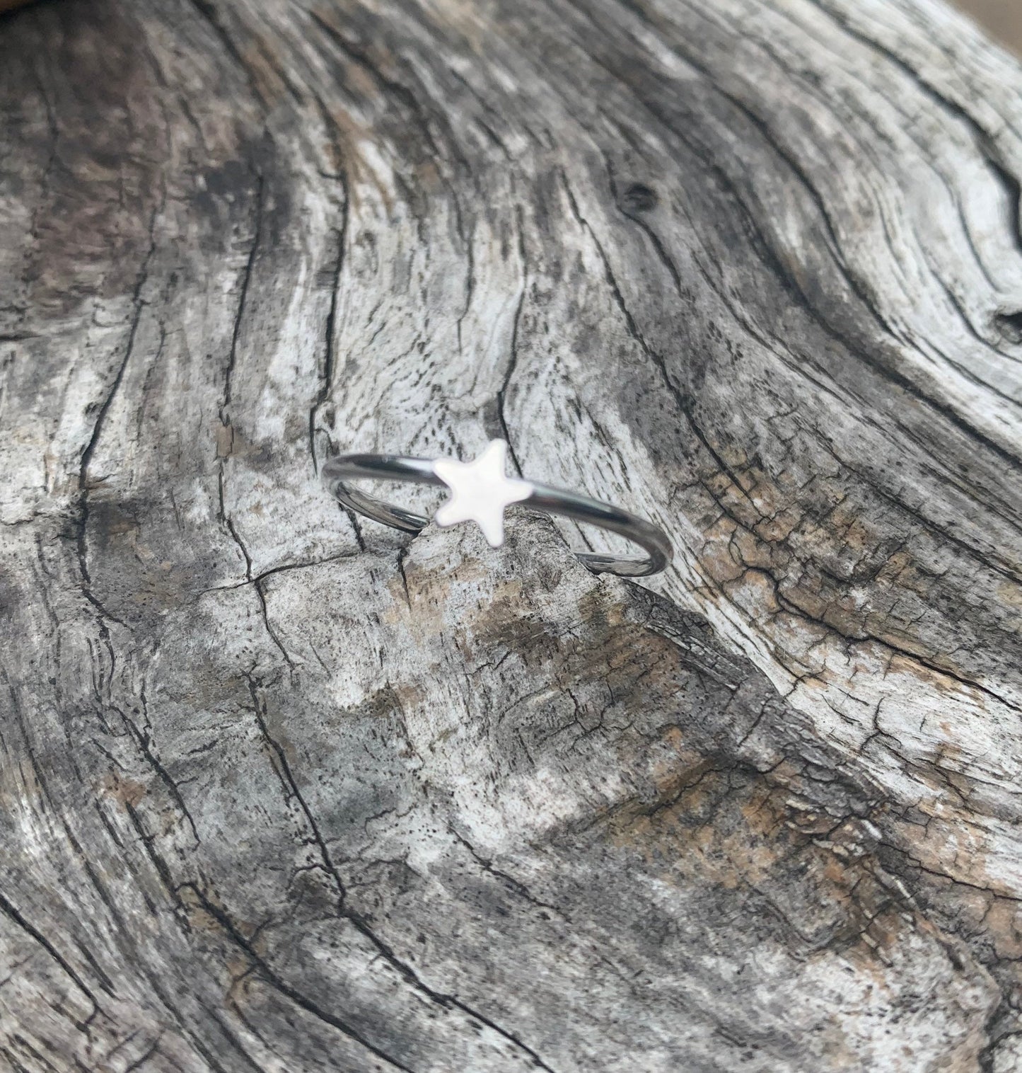 Sterling silver star ring