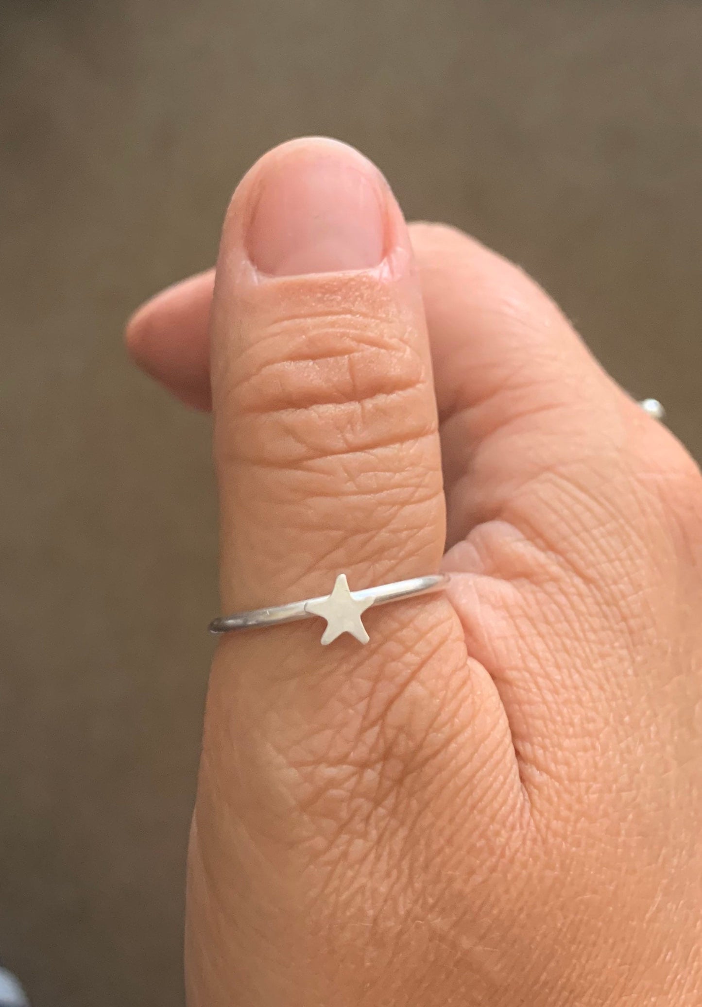 Sterling silver star ring