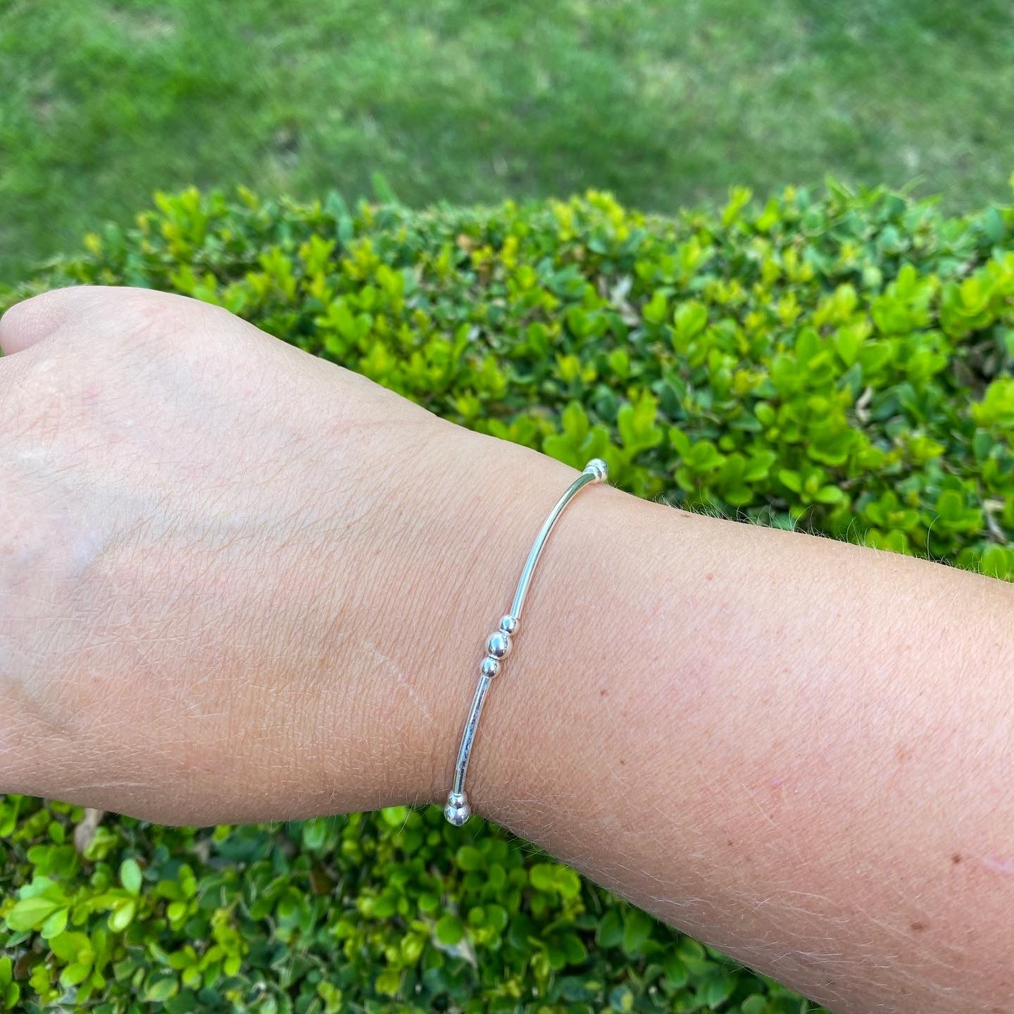 Sterling silver stacking bracelets