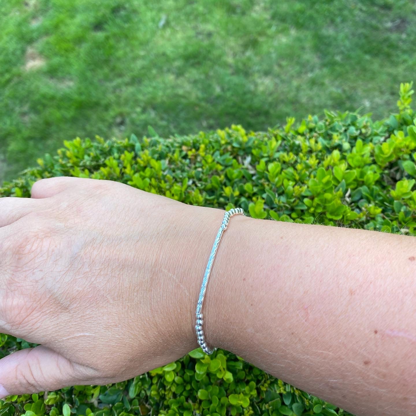 Sterling silver stacking bracelets
