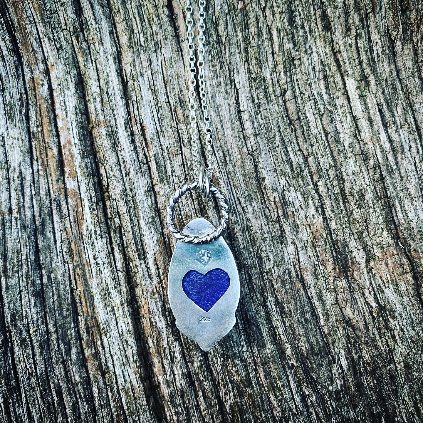 Beautiful blue druzy quartz pendant necklace