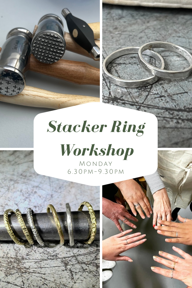Stacker Rings Workshop 6.30-9.30pm (Monday)
