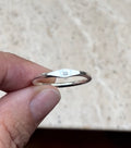 Eco Sterling Silver Mini Signet Ring