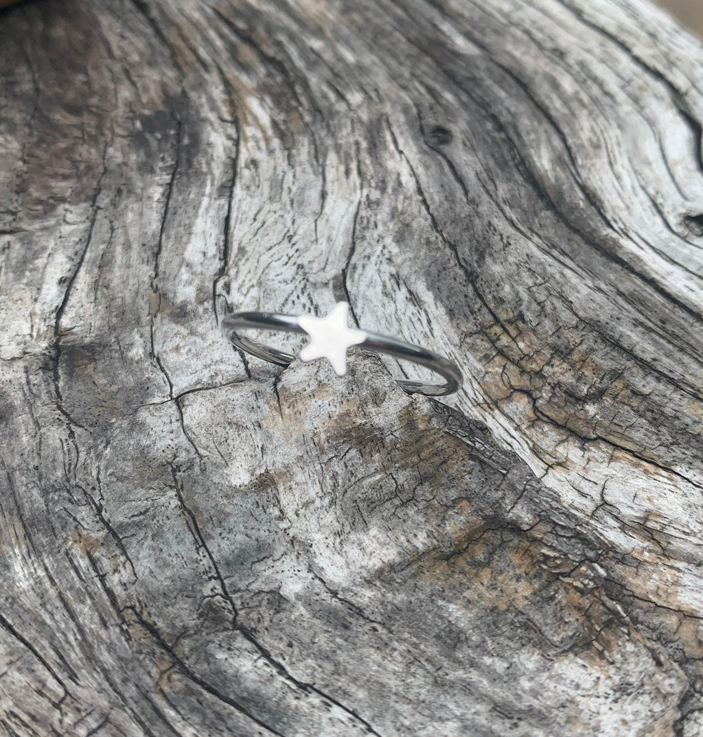 Sterling silver star ring