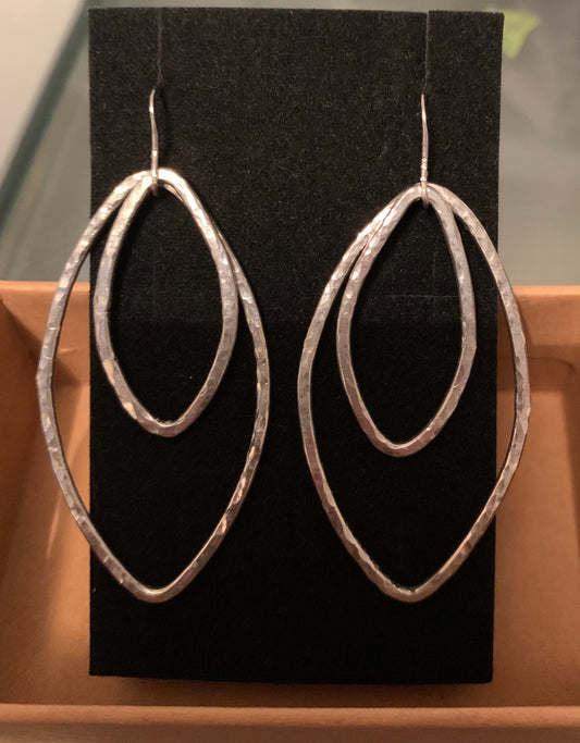 Sterling silver drop earrings