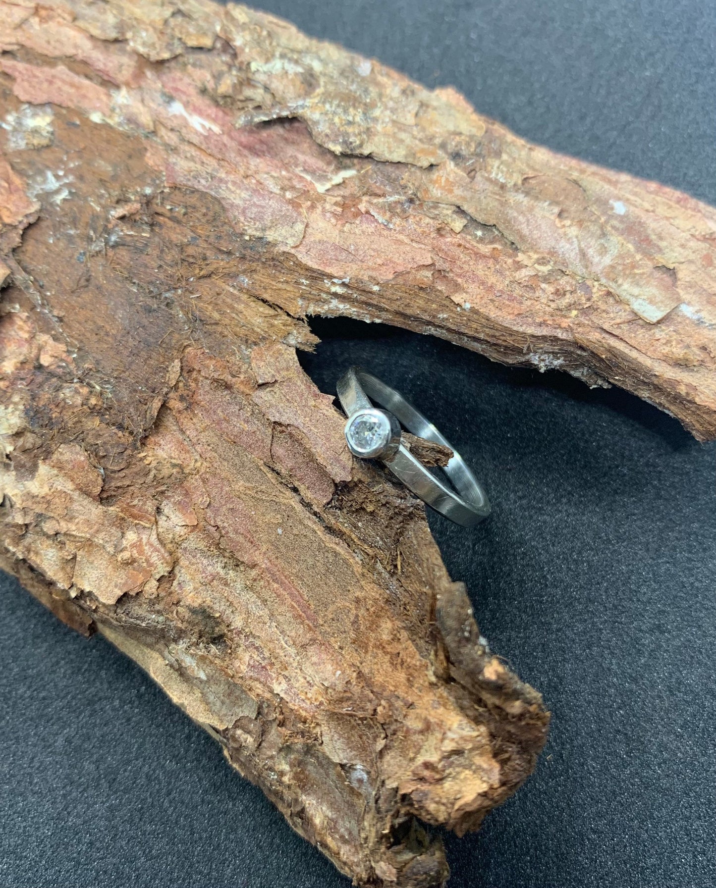 Sterling silver Swarovski gemstone ring