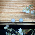 Moonstone stud earrings