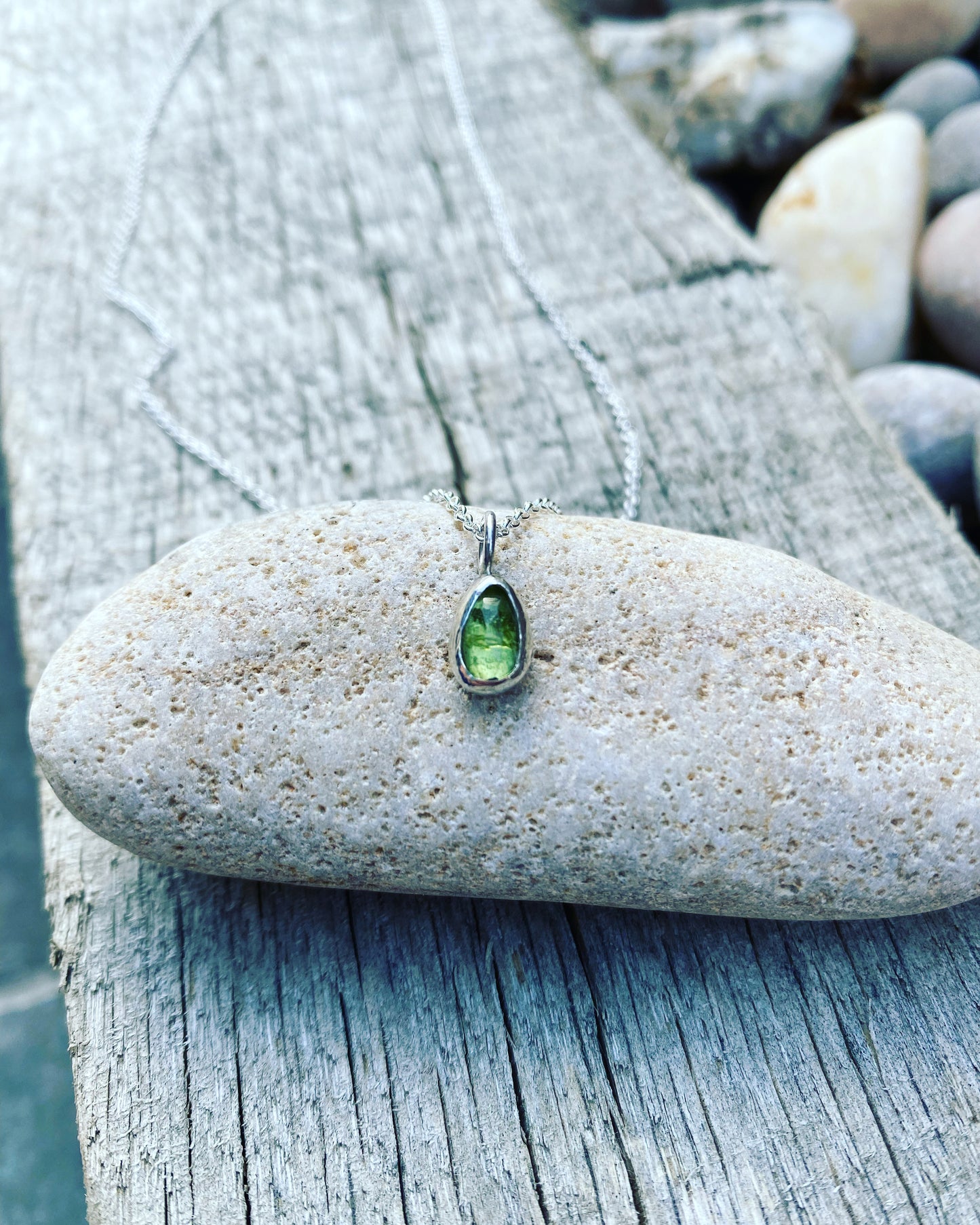 Birthstone pendant necklace