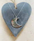 Eco Sterling Silver Moon Pendant